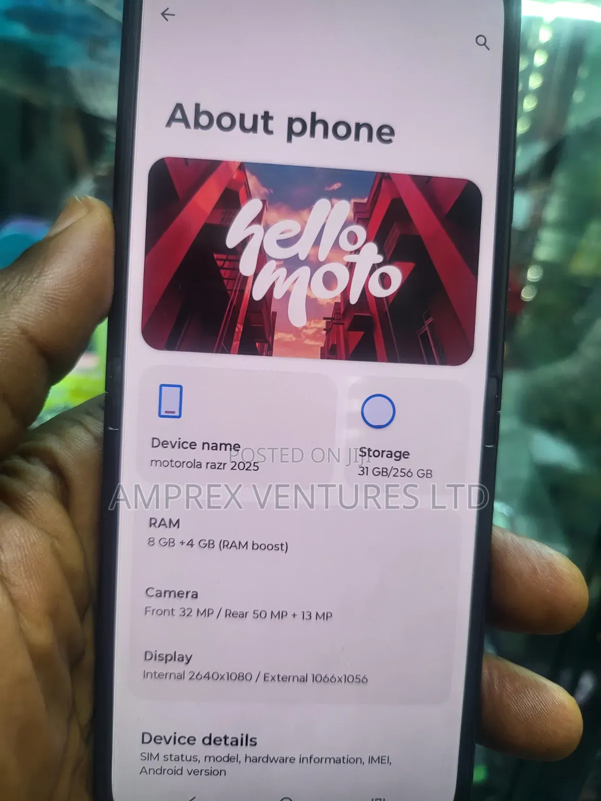 Motorola Razr 2025 256 GB Blue
