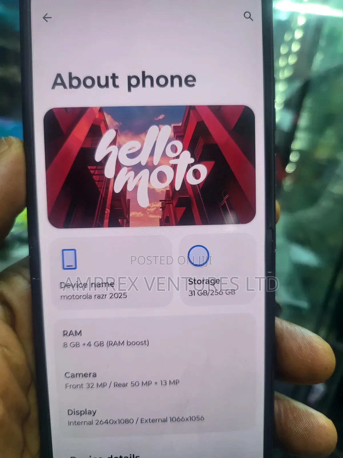 Motorola Razr 2025 256 GB Blue