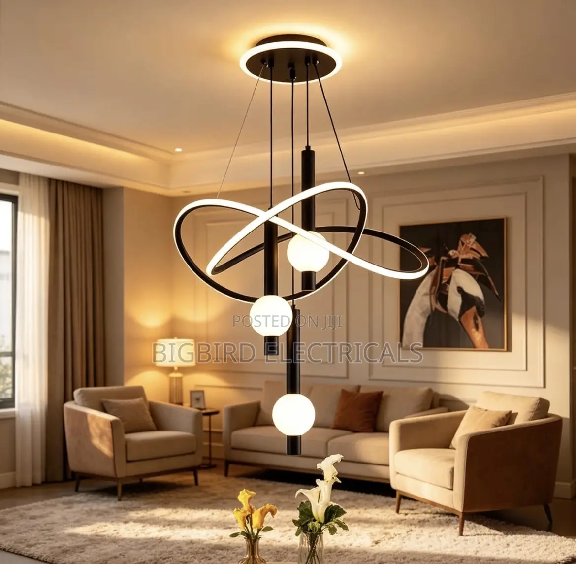 Orbit Chandelier, Modern Pendant Light, Luxury Chandelier,