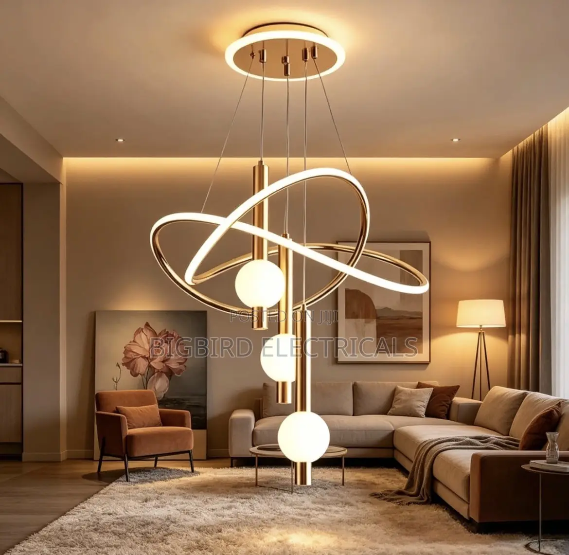 Orbit Chandelier, Modern Pendant Light, Luxury Chandelier,