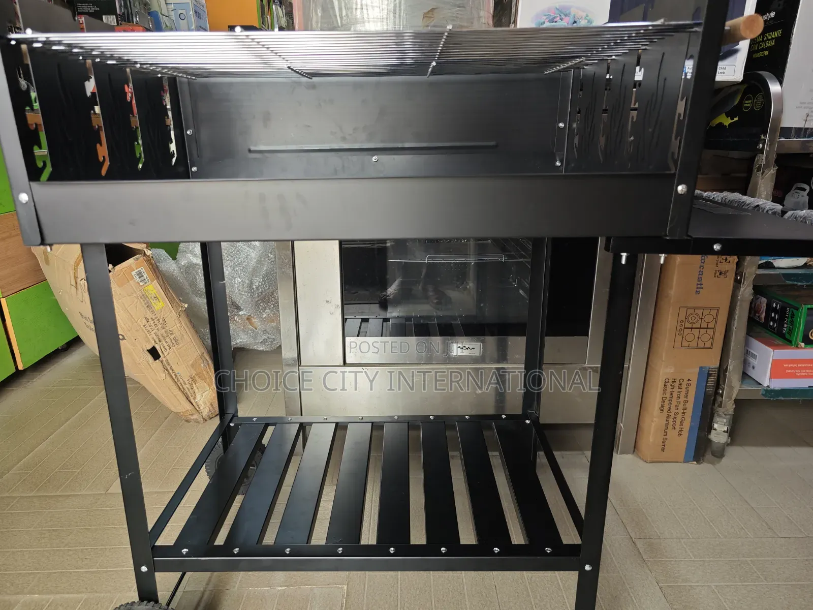 Steel Deluxe Trolley Party Barbecue