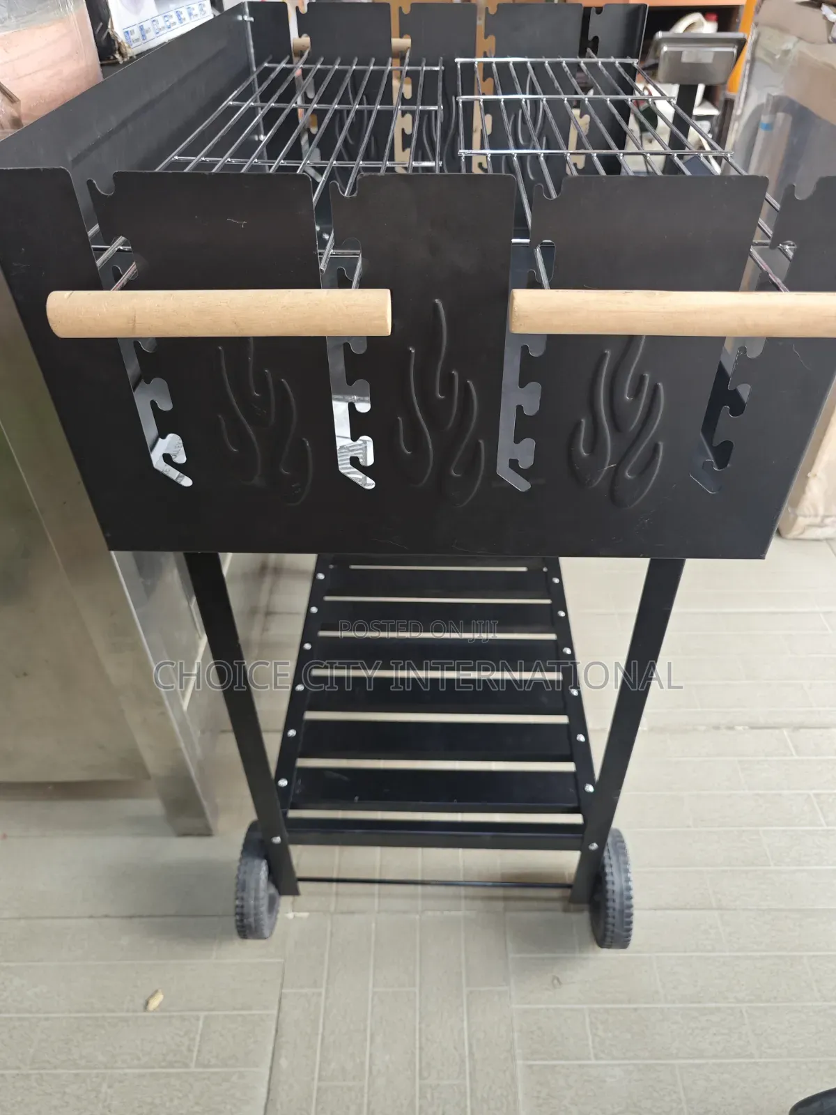 Steel Deluxe Trolley Party Barbecue