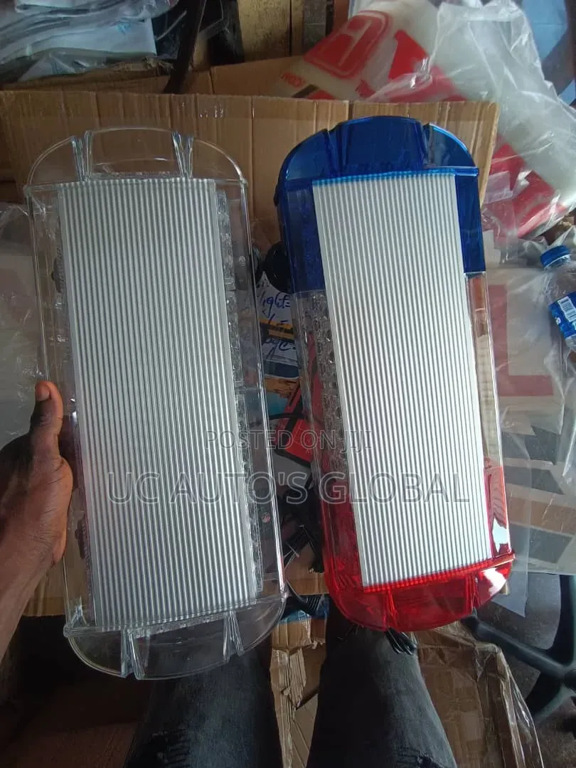 Short Portable Police Siren Light With Speaker/Amplifier