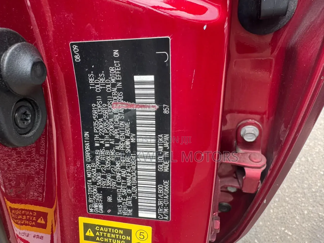 Lexus RX 350 2010 Red