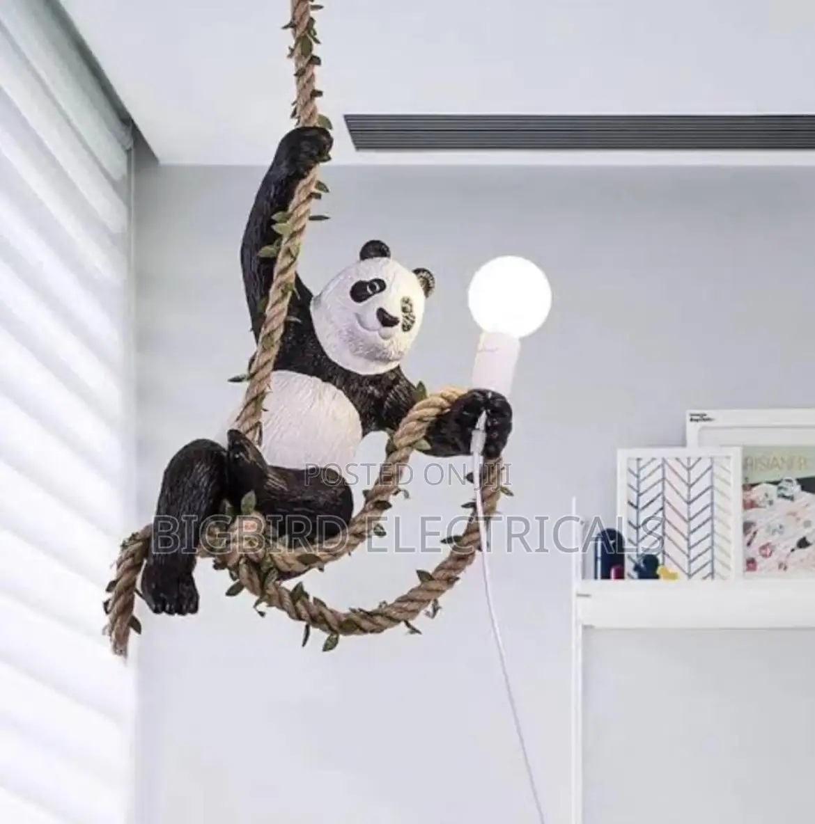 Cute Panda Cartoon Hanging Light - Kids Room, Cafe, Play Area