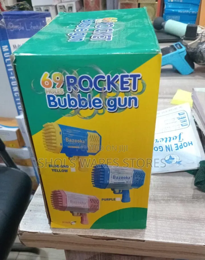 69 Holes Rocket Bubble Gun - Complete Package