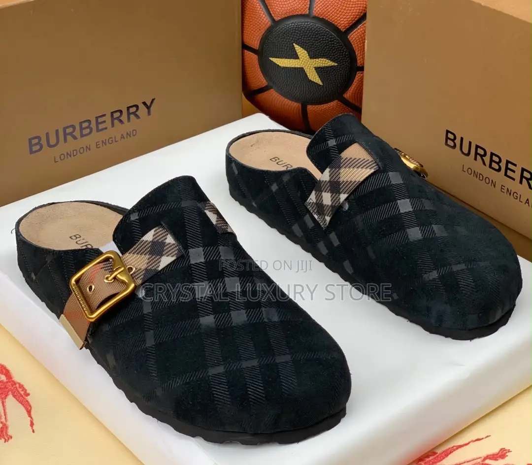 Burberry Quality Luxury Men Halfshoe