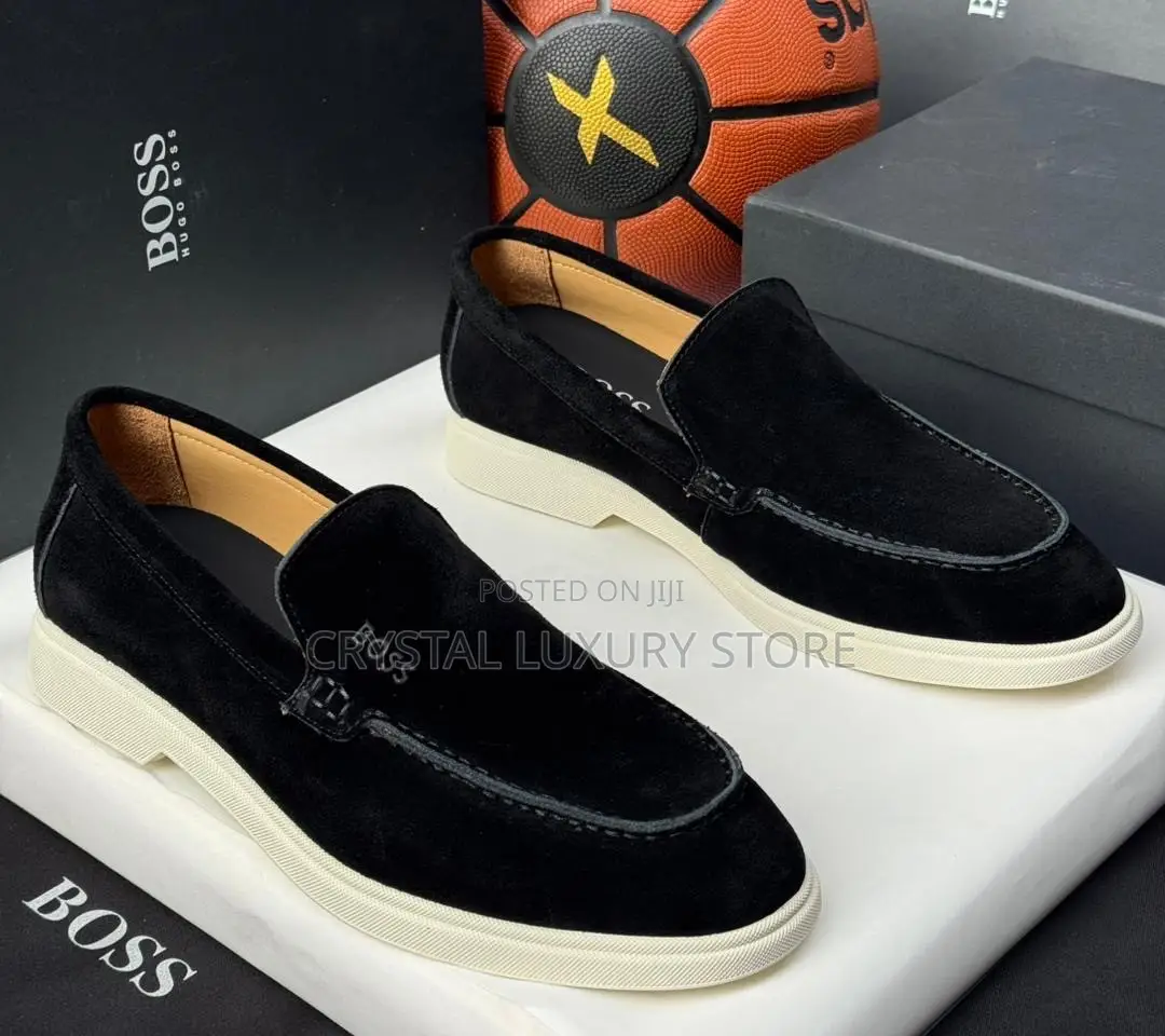 Hugo Boss Quality Luxury Men Suede Shoe