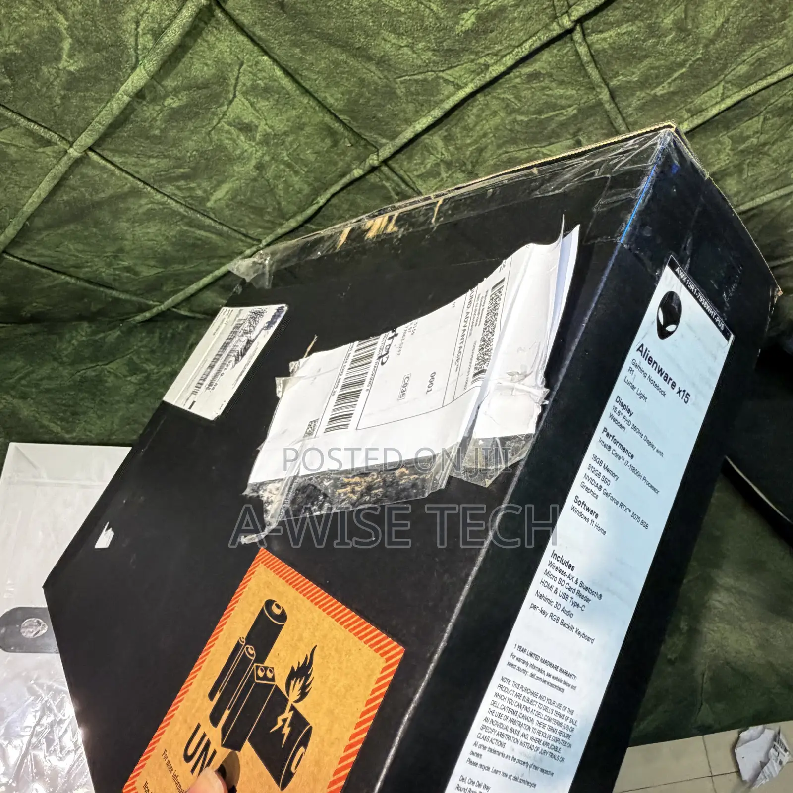Laptop Alienware X15 R1 16GB Intel Core i7 SSD 1T
