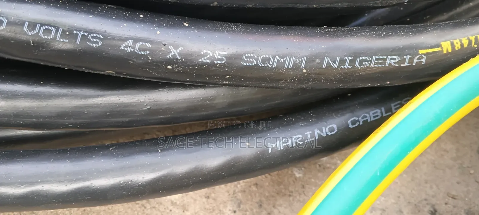 25mm 4core CU/XLPE/SWA/ PVC Armoured Cable