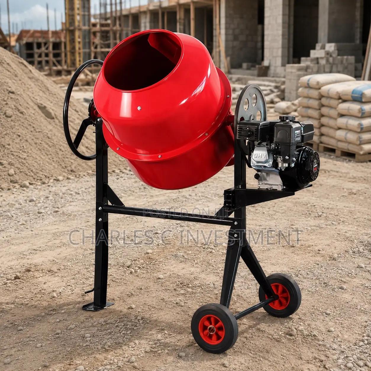 200L Petrol Concrete/Cement Mixer