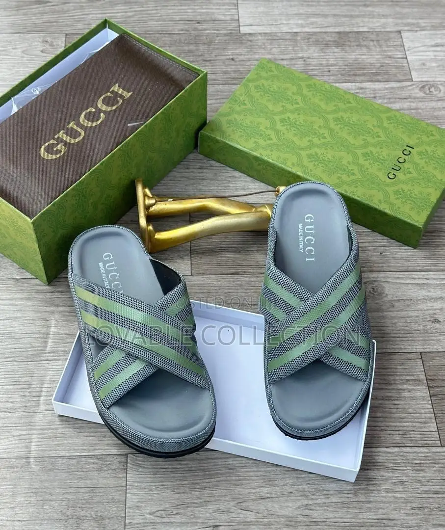 Gucci X-Stripe Casual Cushion Slides