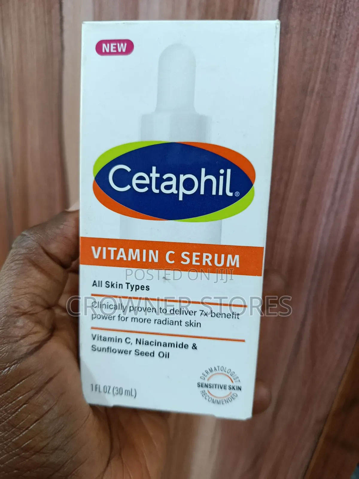 Cetaphil Vitamin C Serum for Dark Spots, Niacinamide,Fragrance Free,