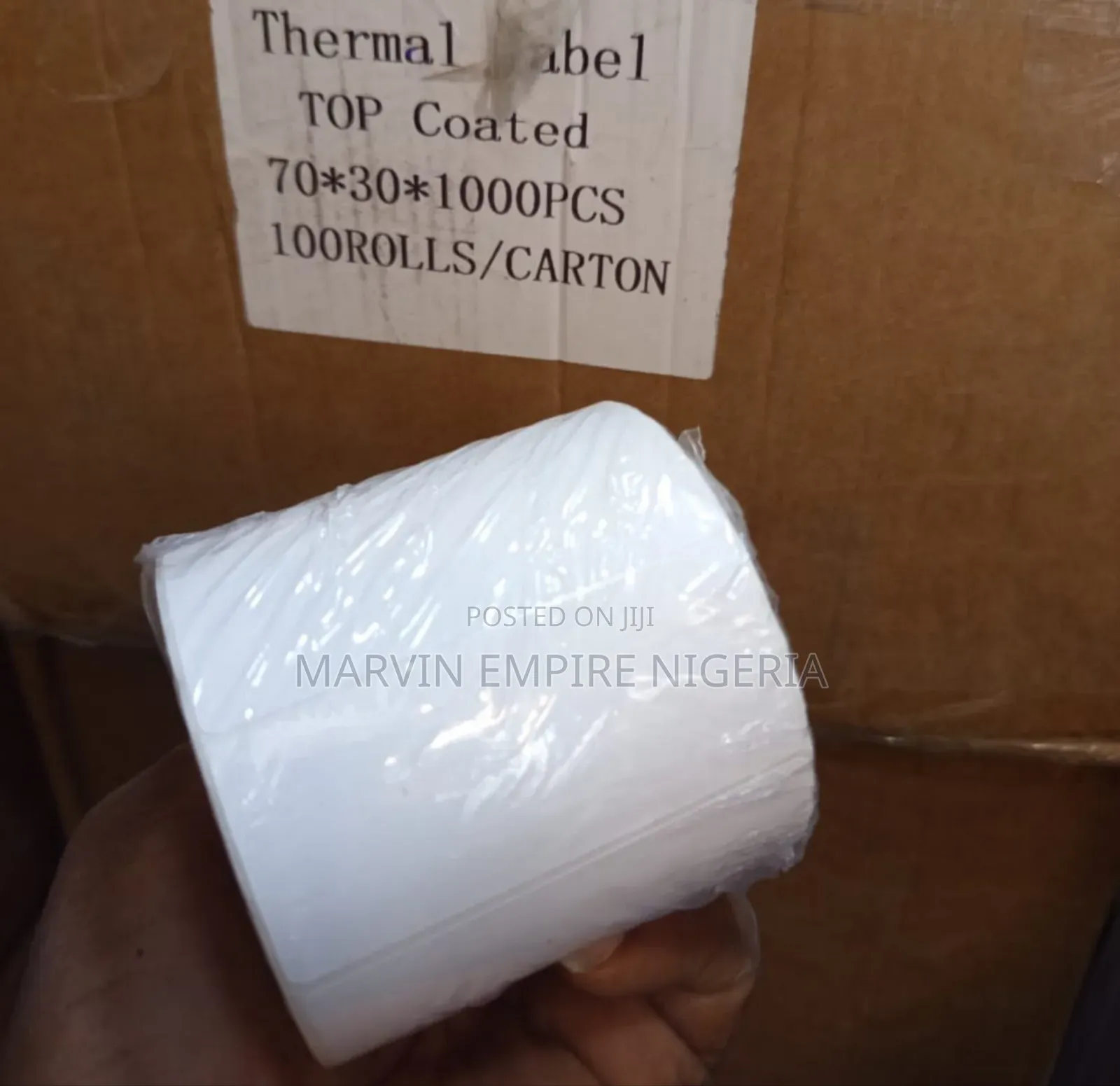 70mm by 30mm White Stickers With 1000Labels