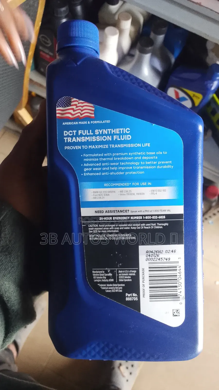 Synthetic Transmission Fluid, Dual Clutch