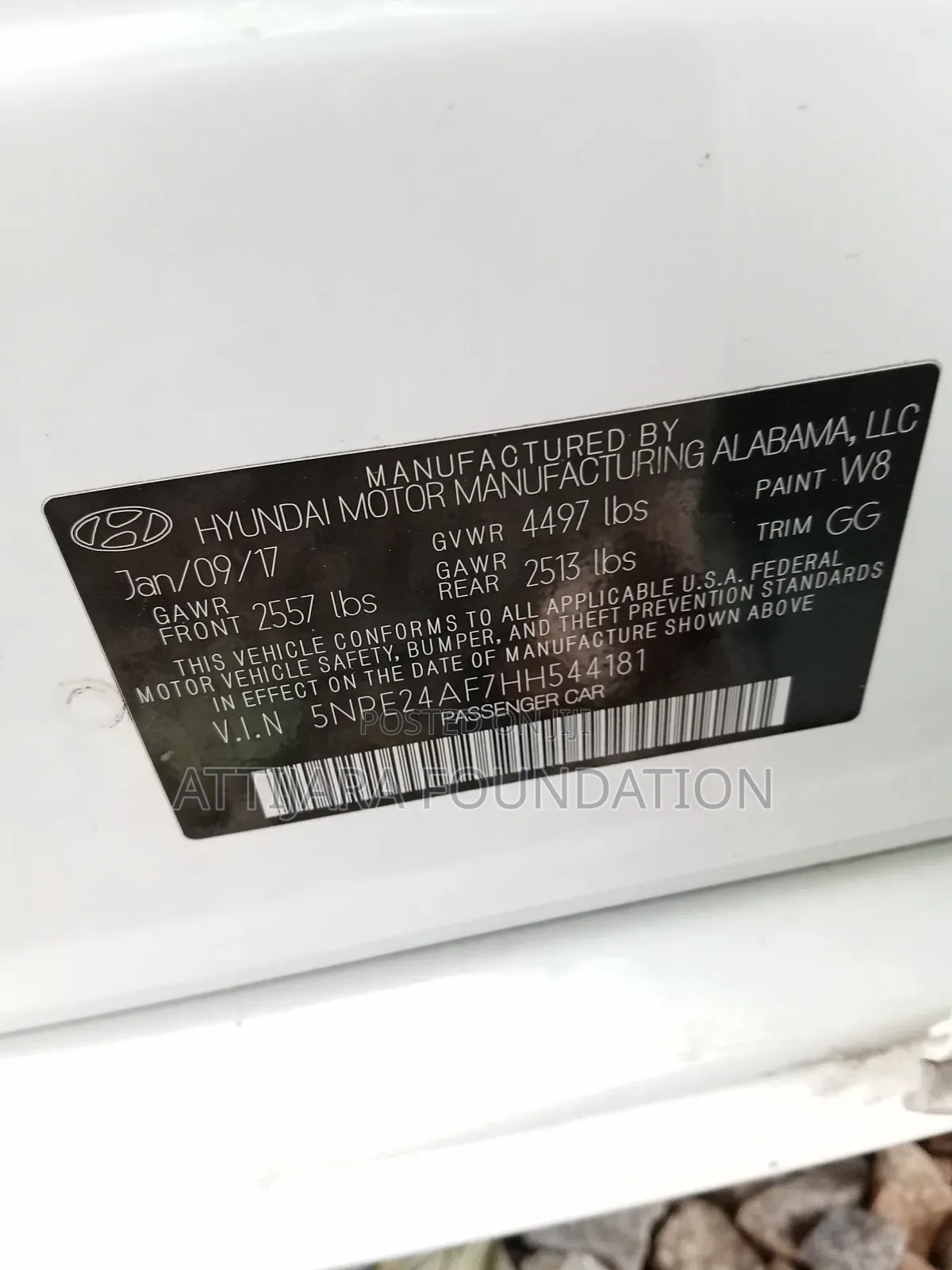 Hyundai Sonata 2017 White