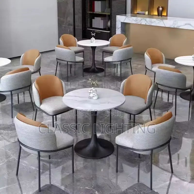 On Modern Light Coffee Dining Set, Restaurant Seating for Hotel