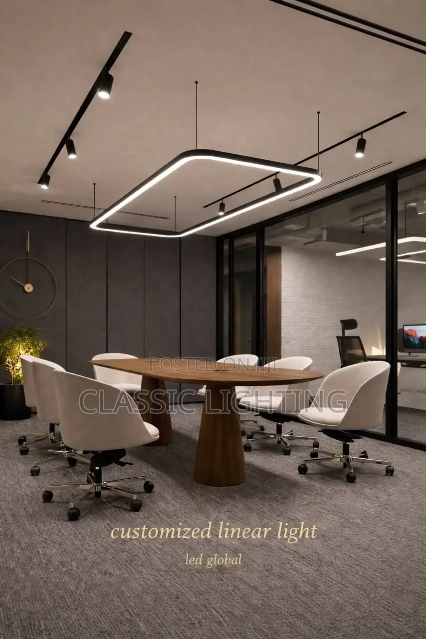 Modern Oval LED Chandelier Round Circular Ceiling Chandelier