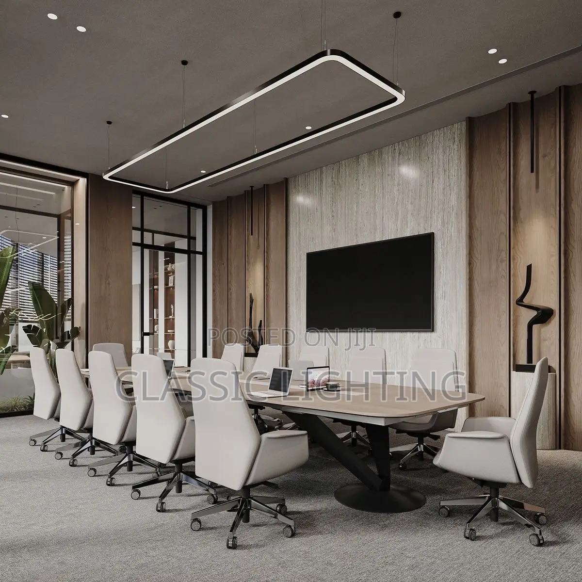 Modern Oval LED Chandelier Round Circular Ceiling Chandelier
