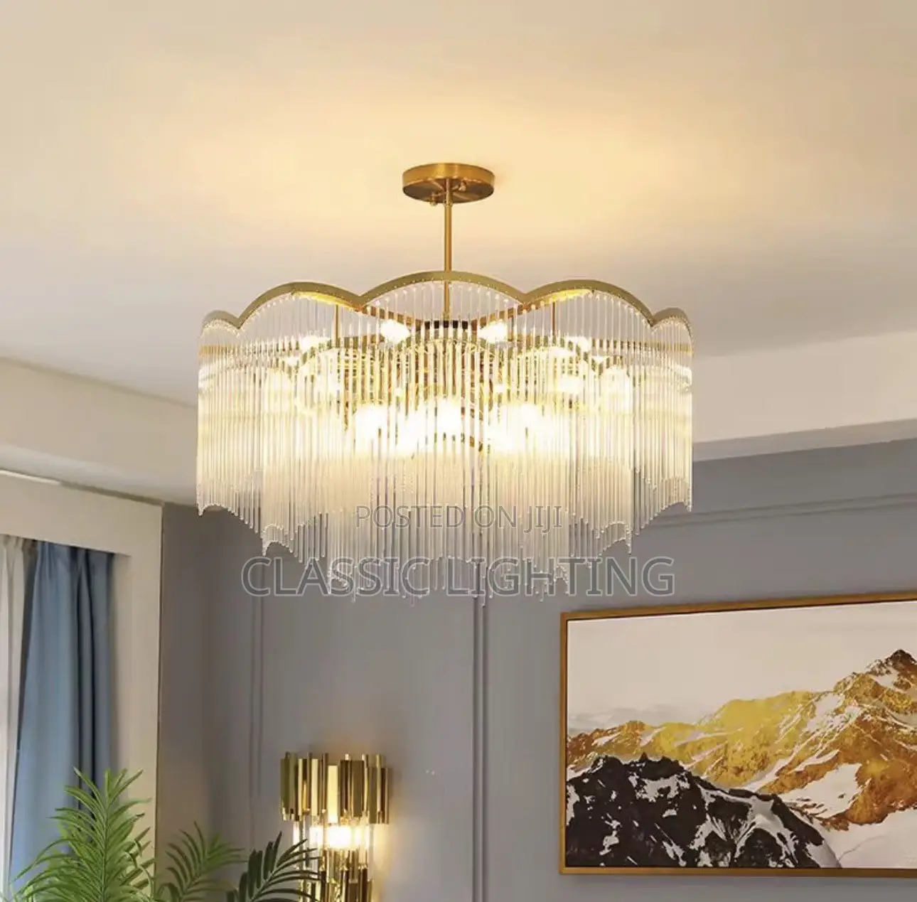 Light Luxury Crystal Lamp Chandelier Post-Modern Simple Chandelier