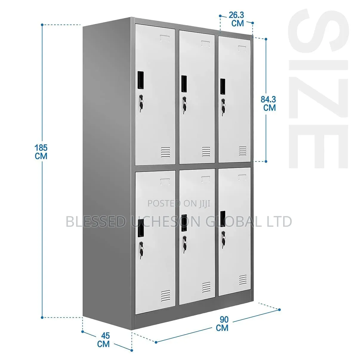 Brand New 6-Door Metal Locker / Steel Storage Cabinet