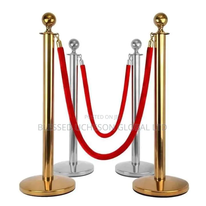 Brand New Velvet Rope Barrier / Stanchion Set.