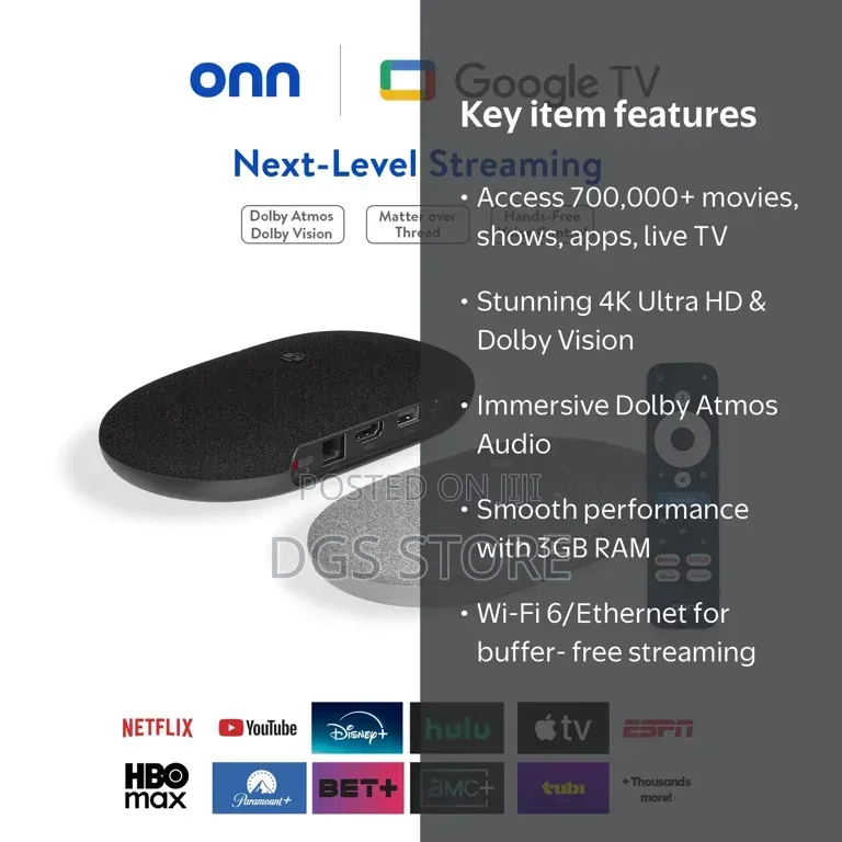 Onn Pro Streaming Device With Gemini (2026)