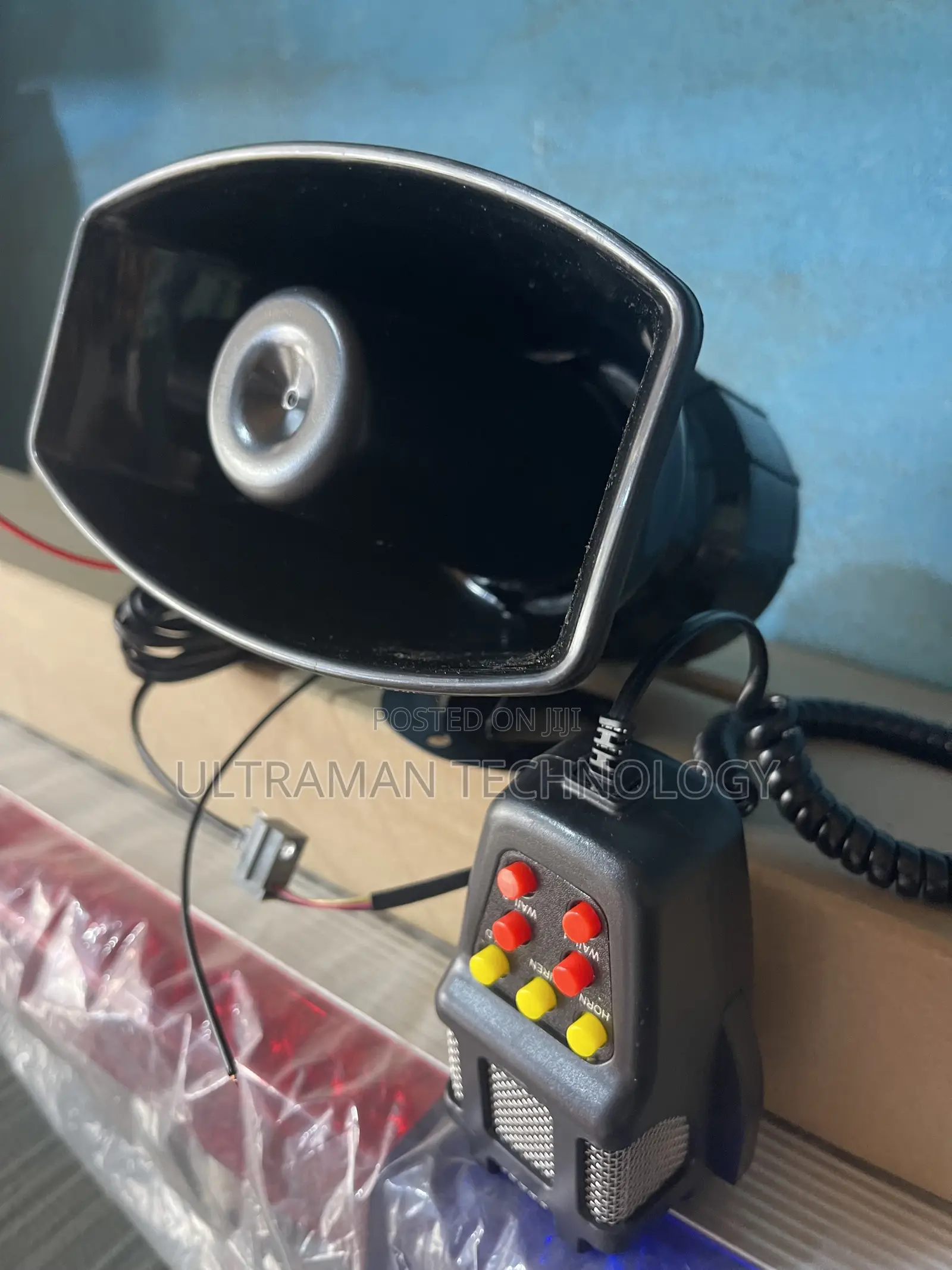 Amp Siren Horn With Tone Control Microphone