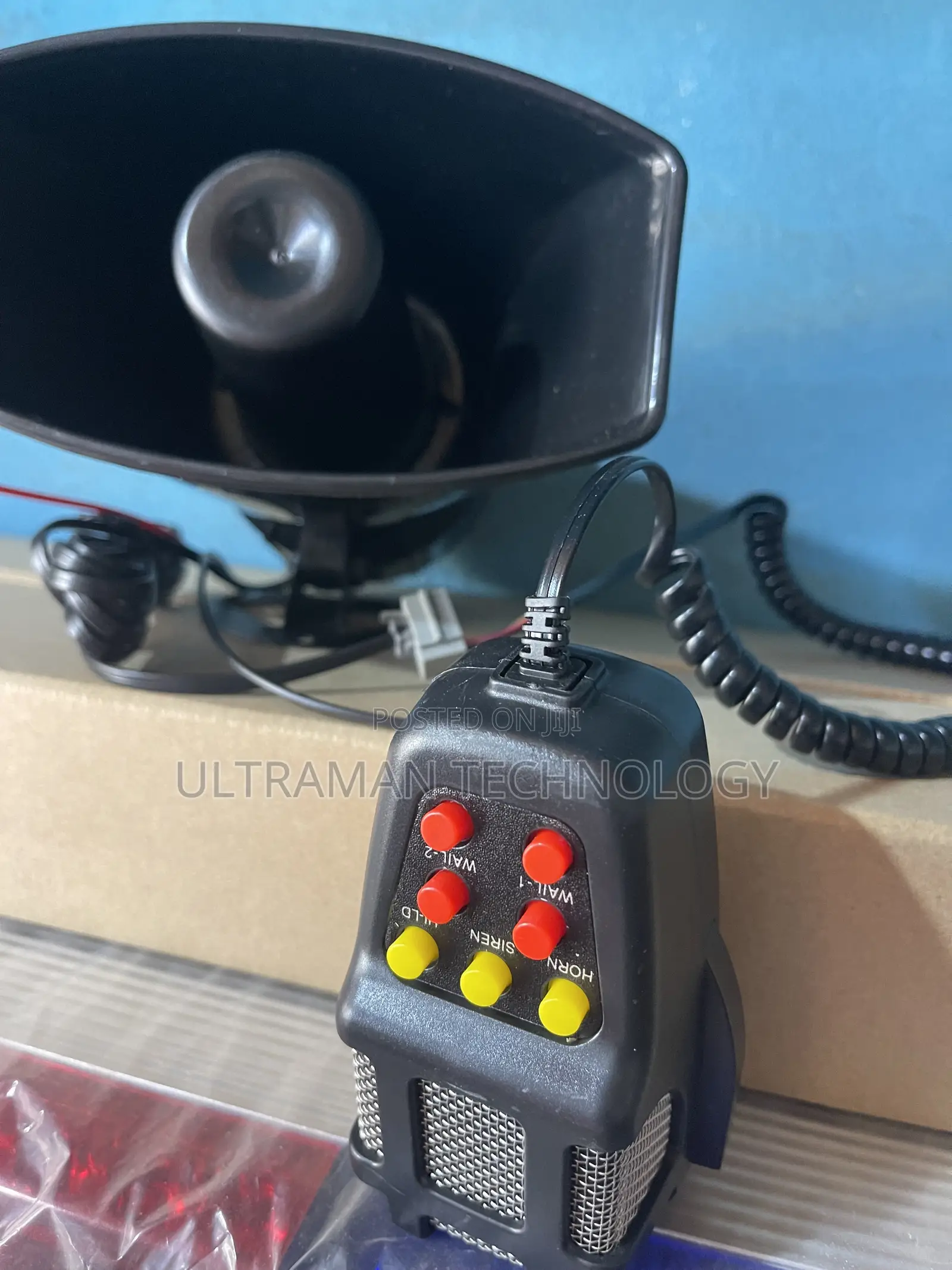 Amp Siren Horn With Tone Control Microphone