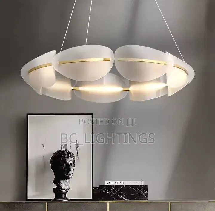 Modern LED Chandelier Acrylic Leaf Design for Living Dining Bedroom