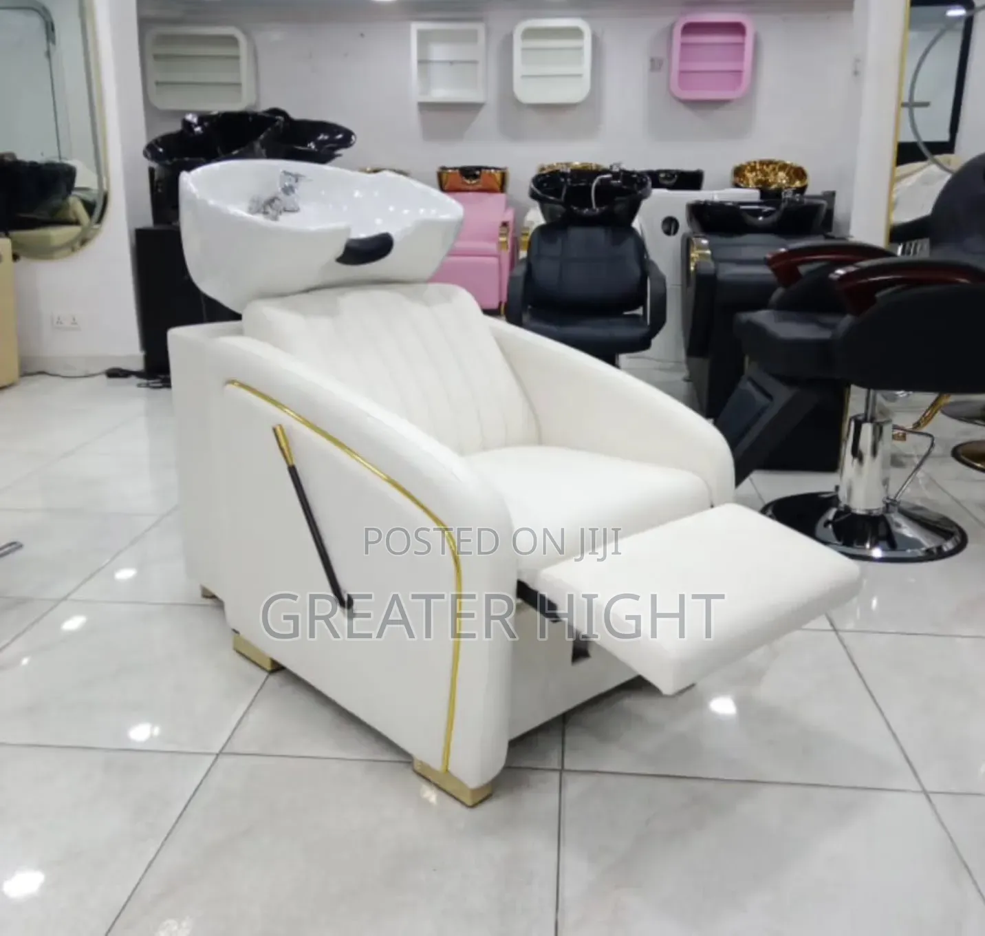 Ceramic Hair Wash Basin Chair