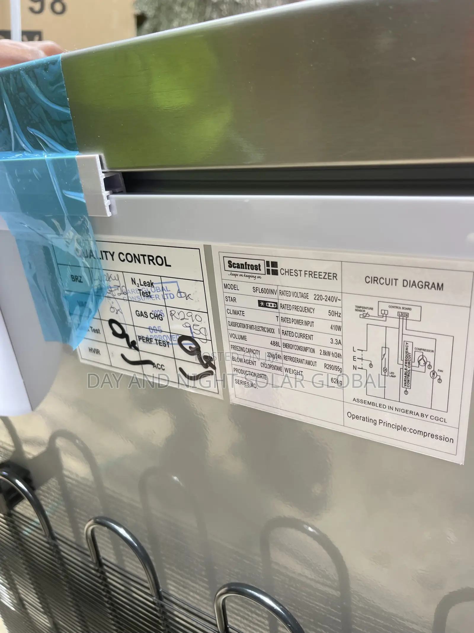AC/Dc Scanfrost’’solar Deep Fridge Double Door 10yrs Warranty