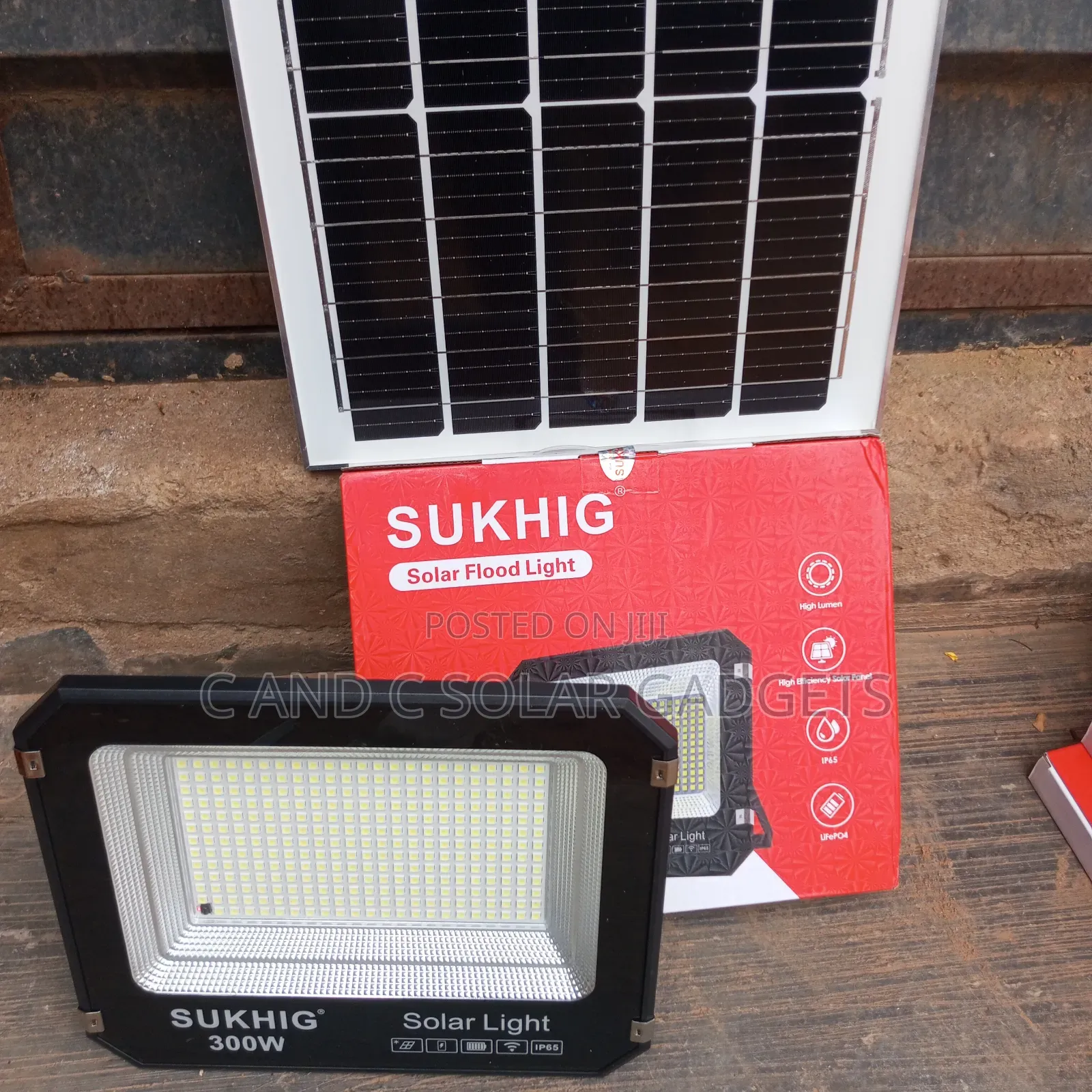 300W SUKHIG Solar Flood Light Original