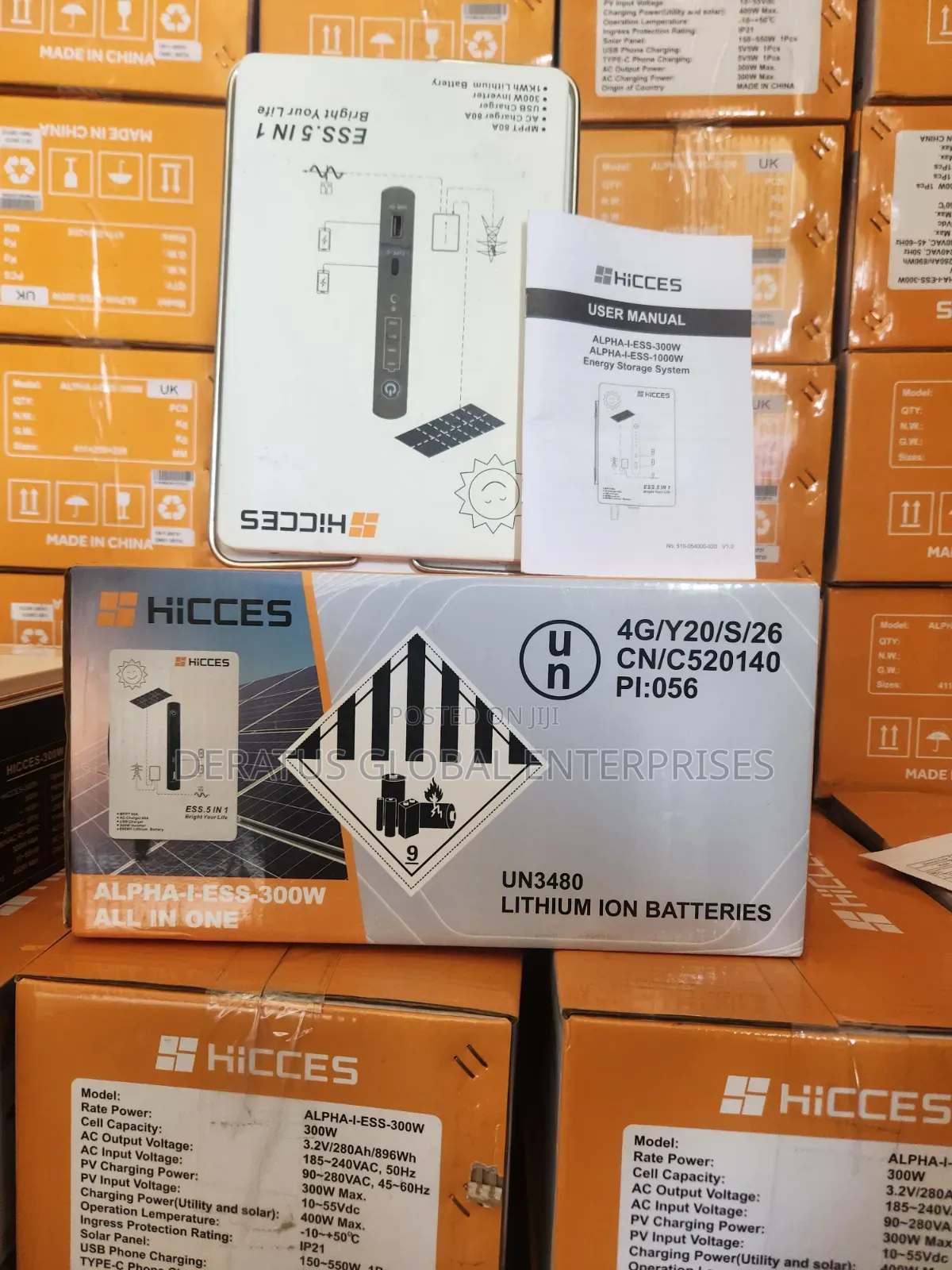 1kWh Lithium Solar Generator _ HICCES 300W Portable Power Station