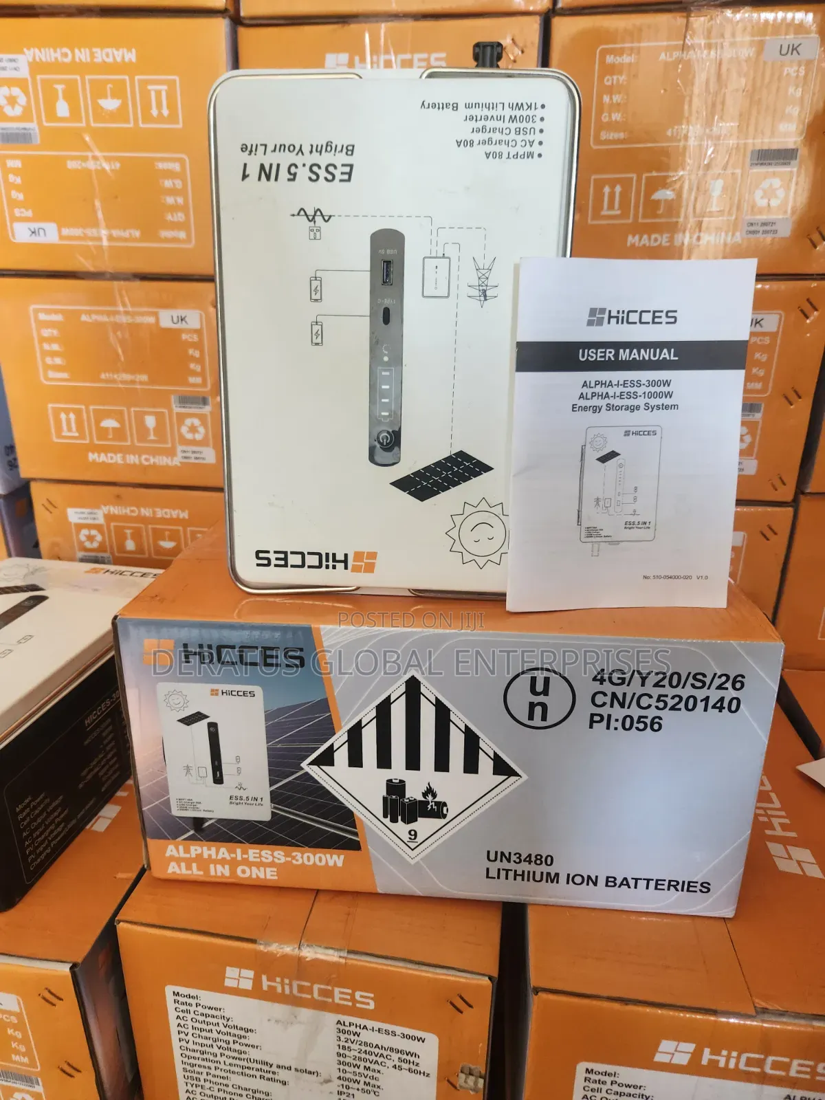 HICCES 1kWh Solar Energy Storage System _ 300W Inverter