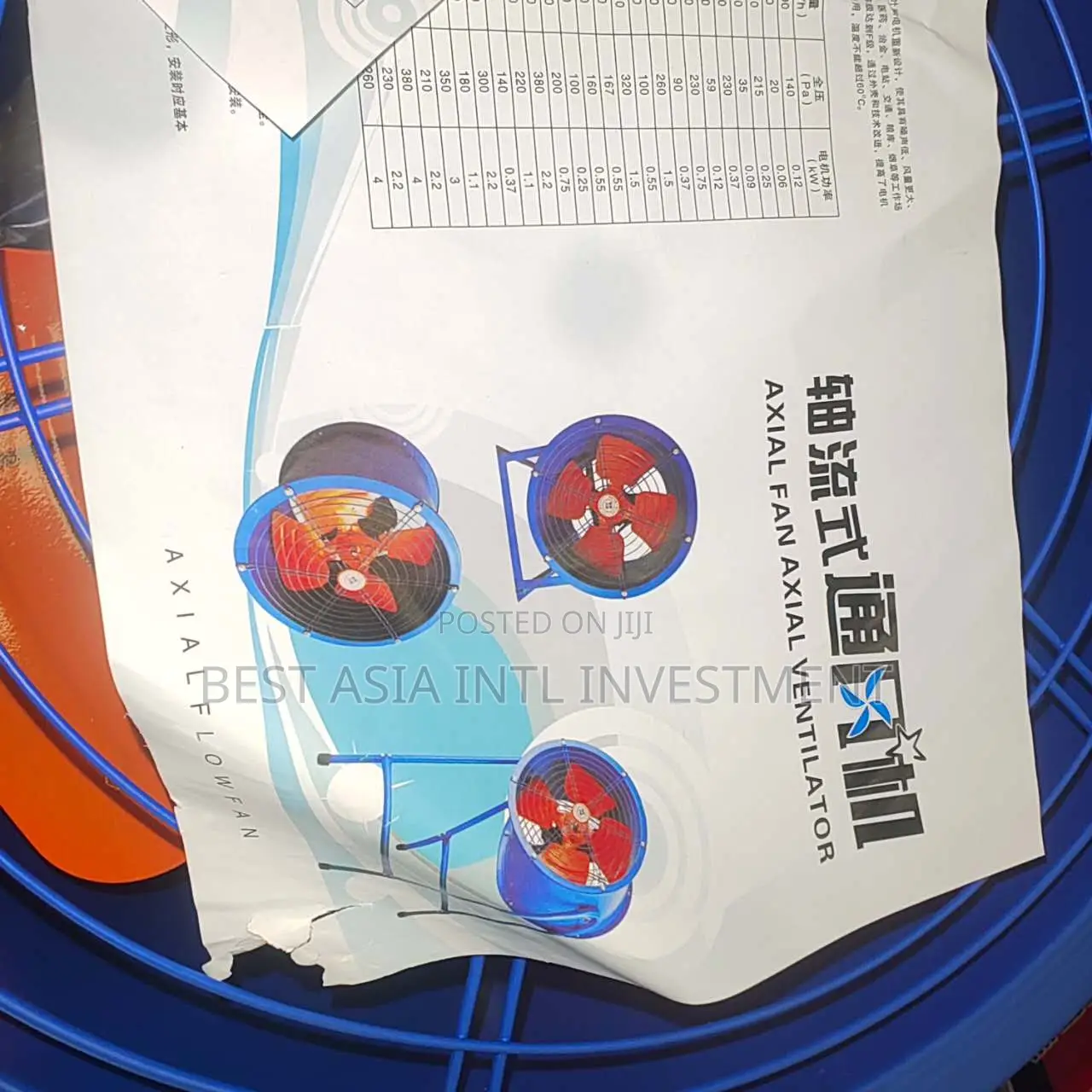 Heavy-Duty Industrial Axial Flow Ventilation Fan