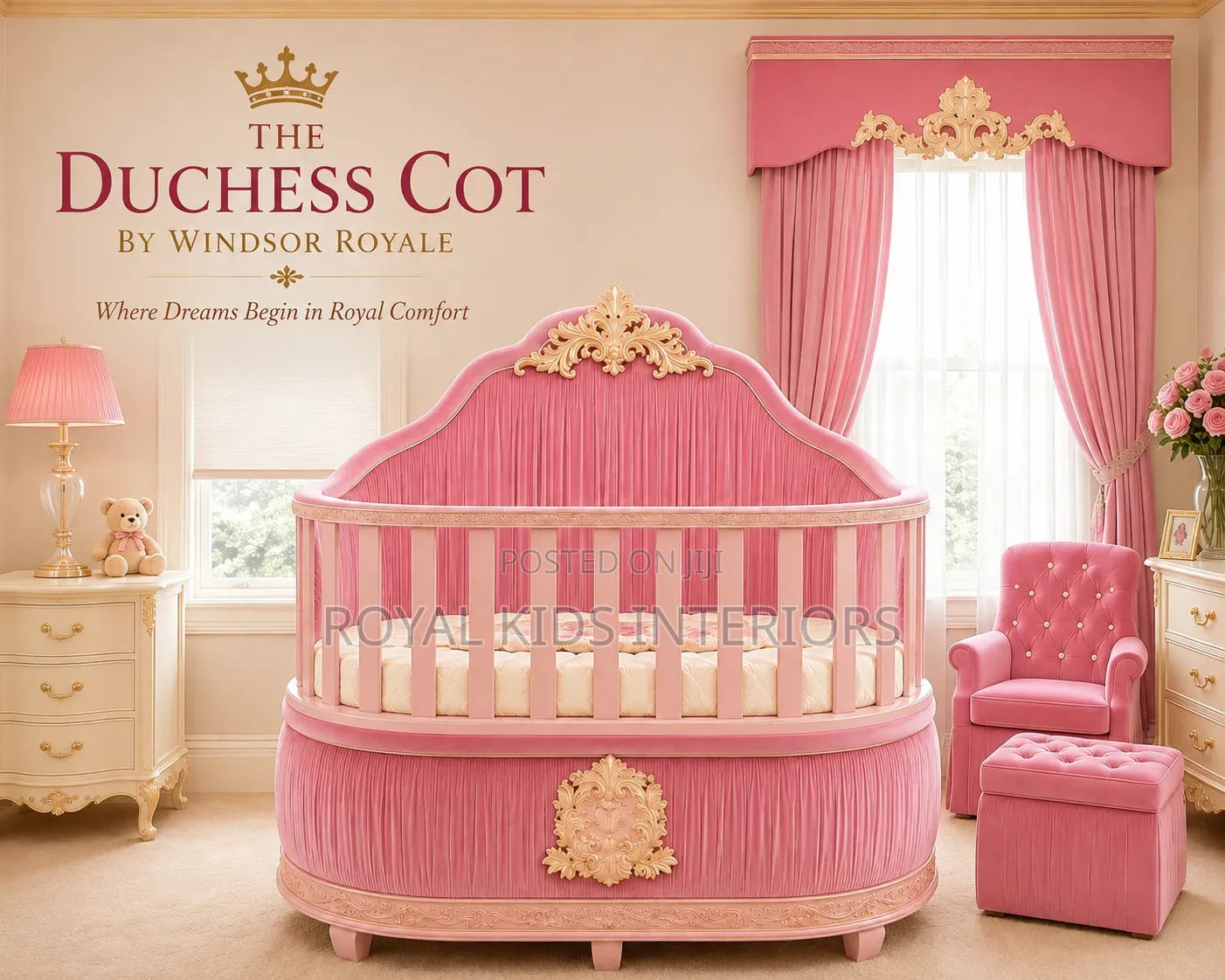 Luxury Baby Cot – The Duchess Cot | Windsor Royale