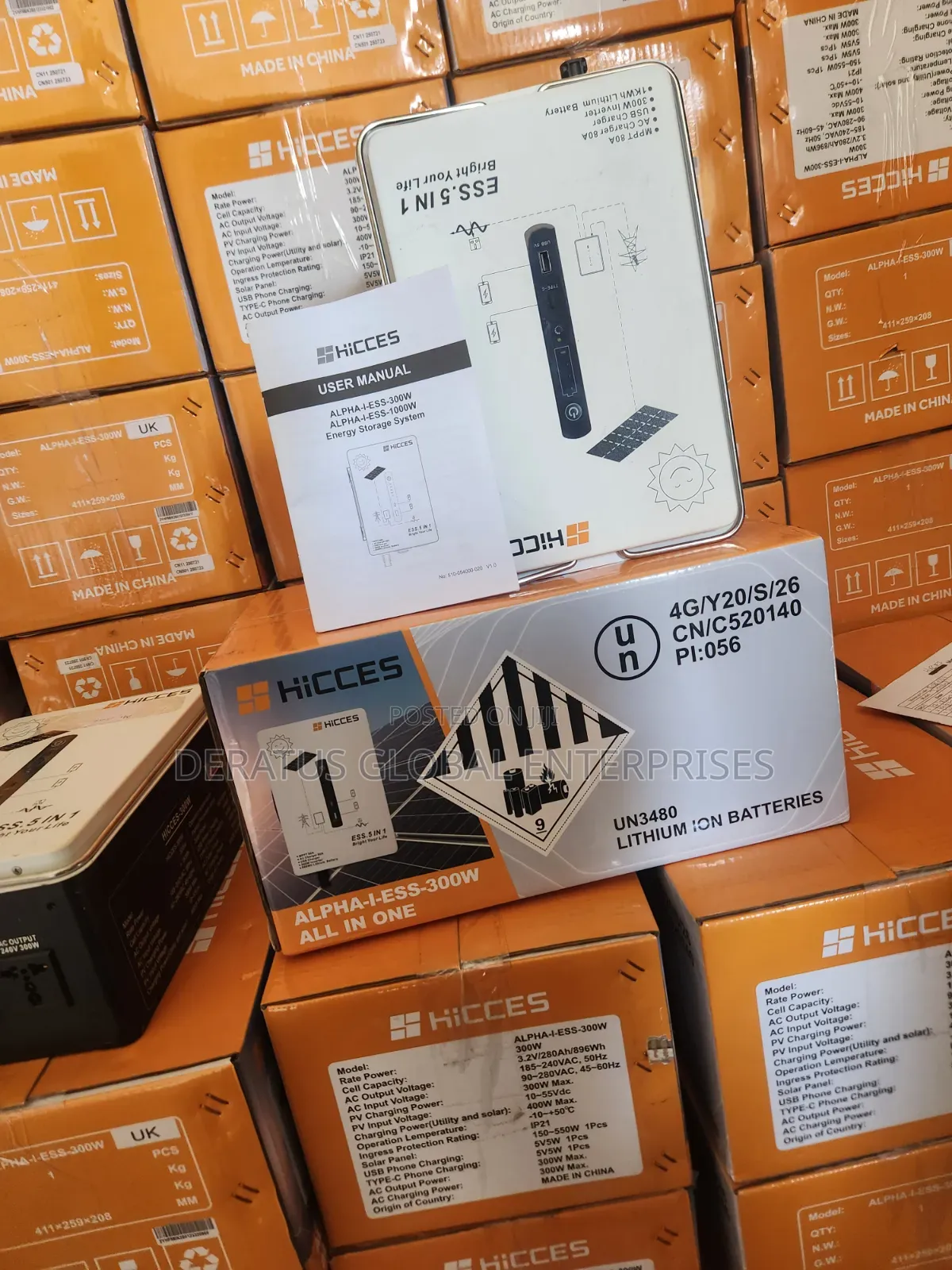 HICCES Alpha-I ESS 1kWh Solar Generator With 1 PCS 200W Solar Panel