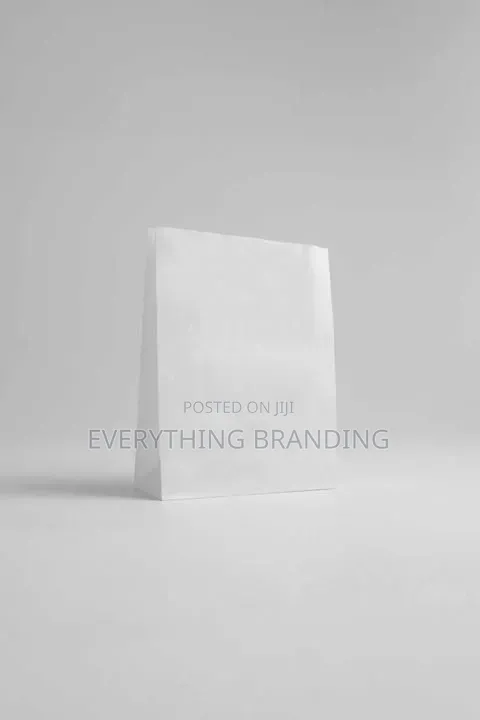100pcs A5 White Kraft Paper Bags for Retail, Gifts Packaging