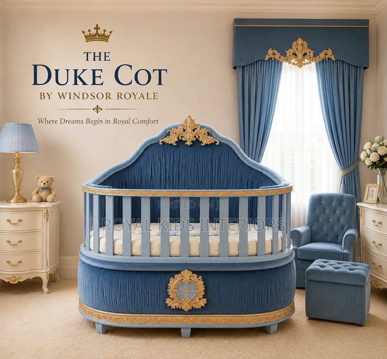 Luxury Baby Cot – The Duke Cot | Windsor Royale
