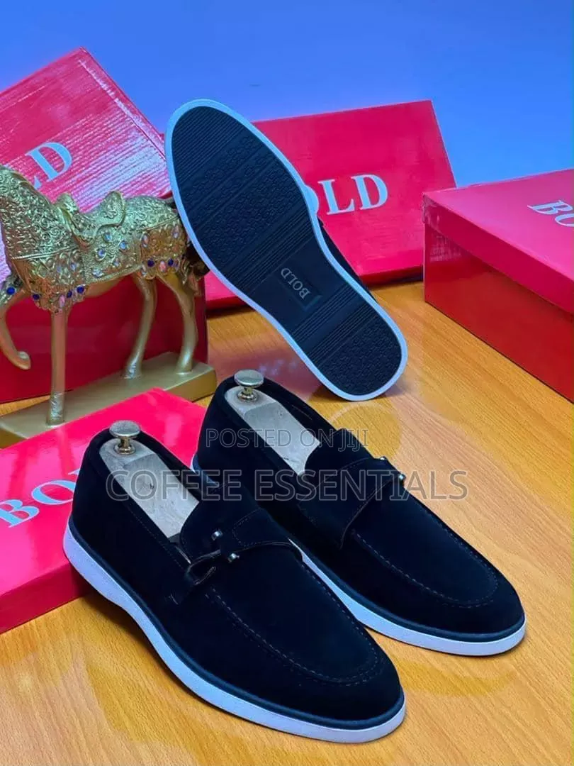 Bold Suede Penny Loafers