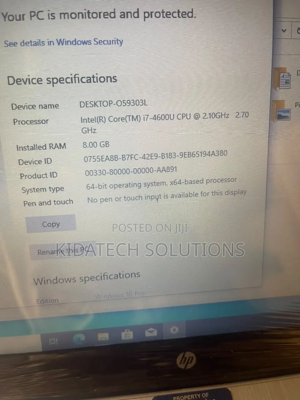 Laptop HP EliteBook Folio 9480M 8GB Intel Core i7 HDD 500GB