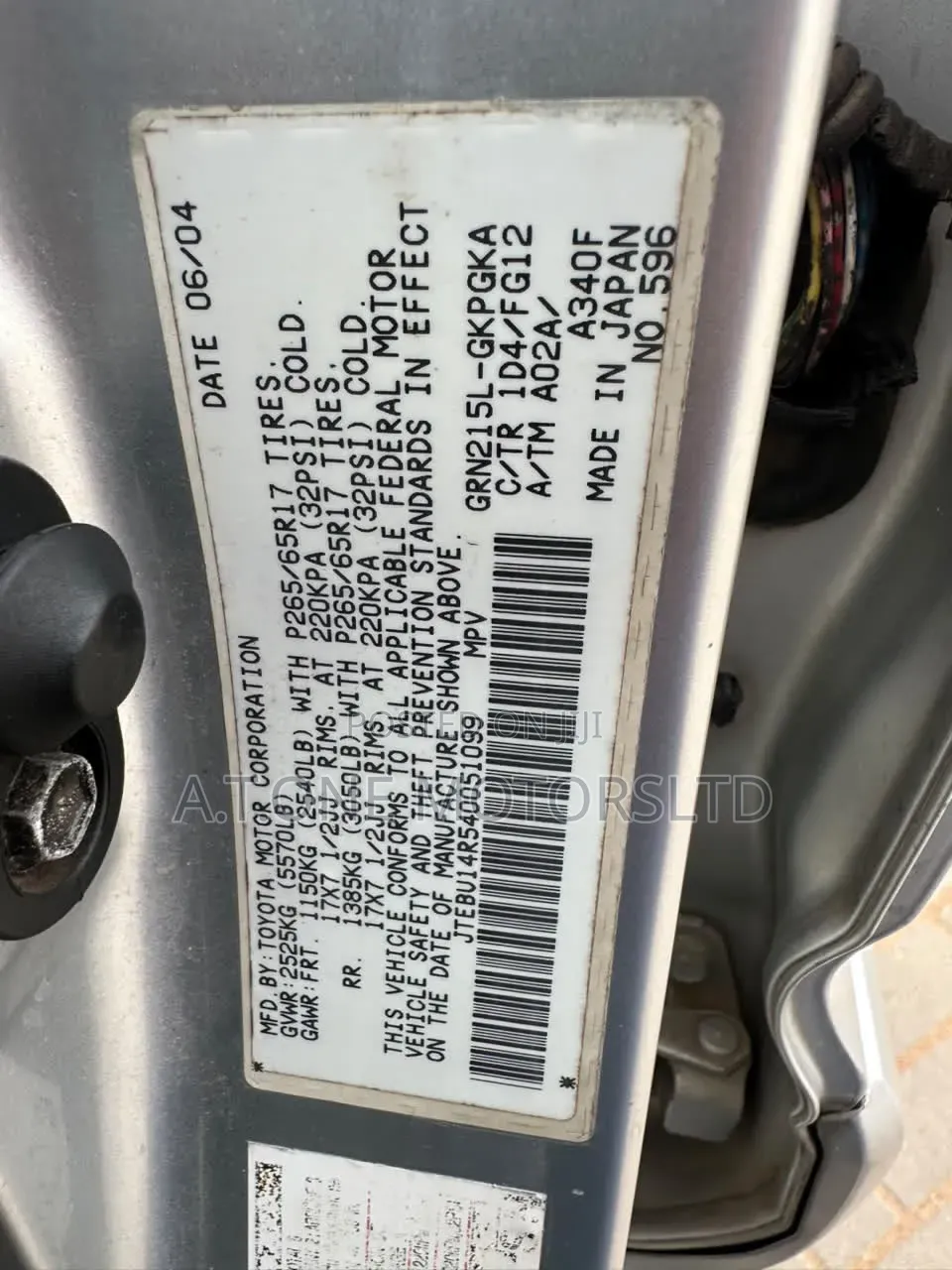 Toyota 4-Runner 2005 Silver