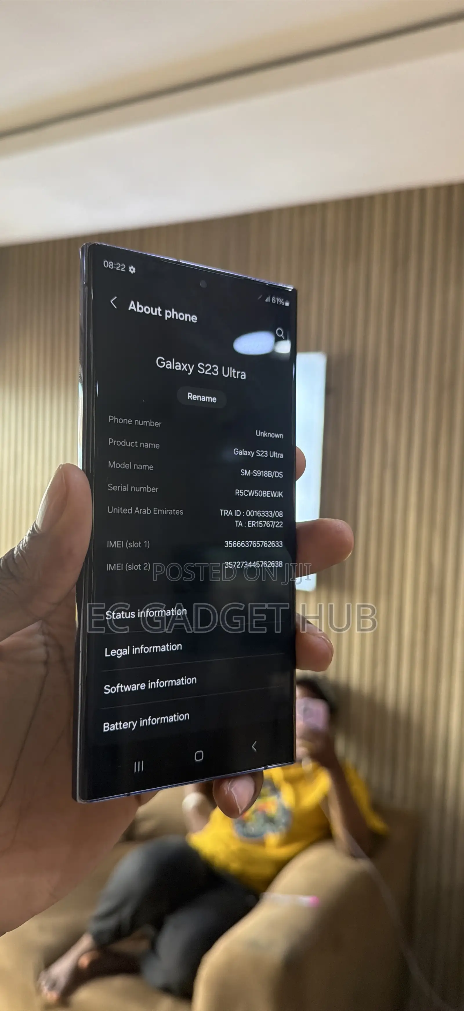Samsung Galaxy S23 Ultra 256 GB Black