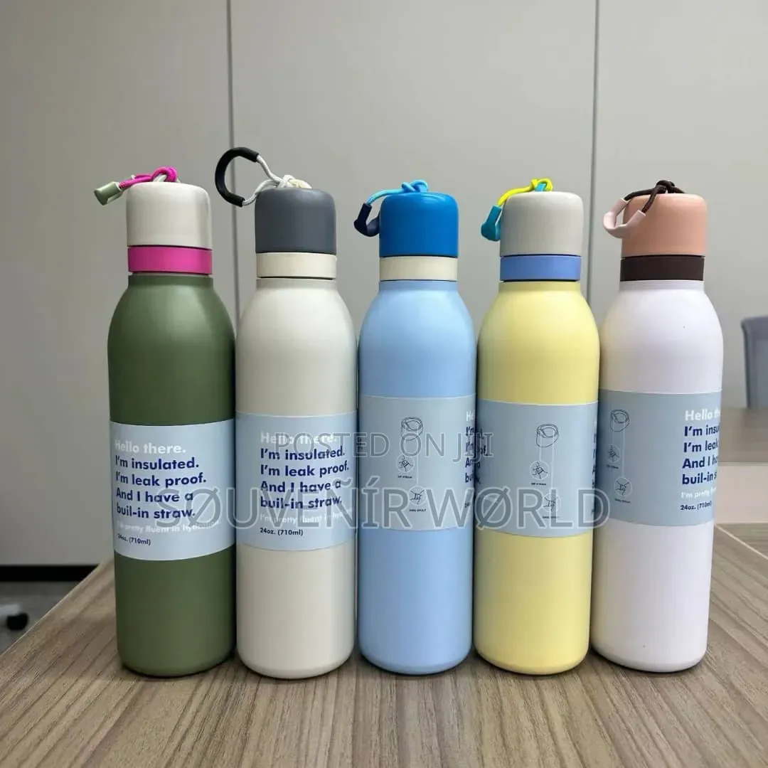 Stainless Steel Ring Water Bottle 800mls