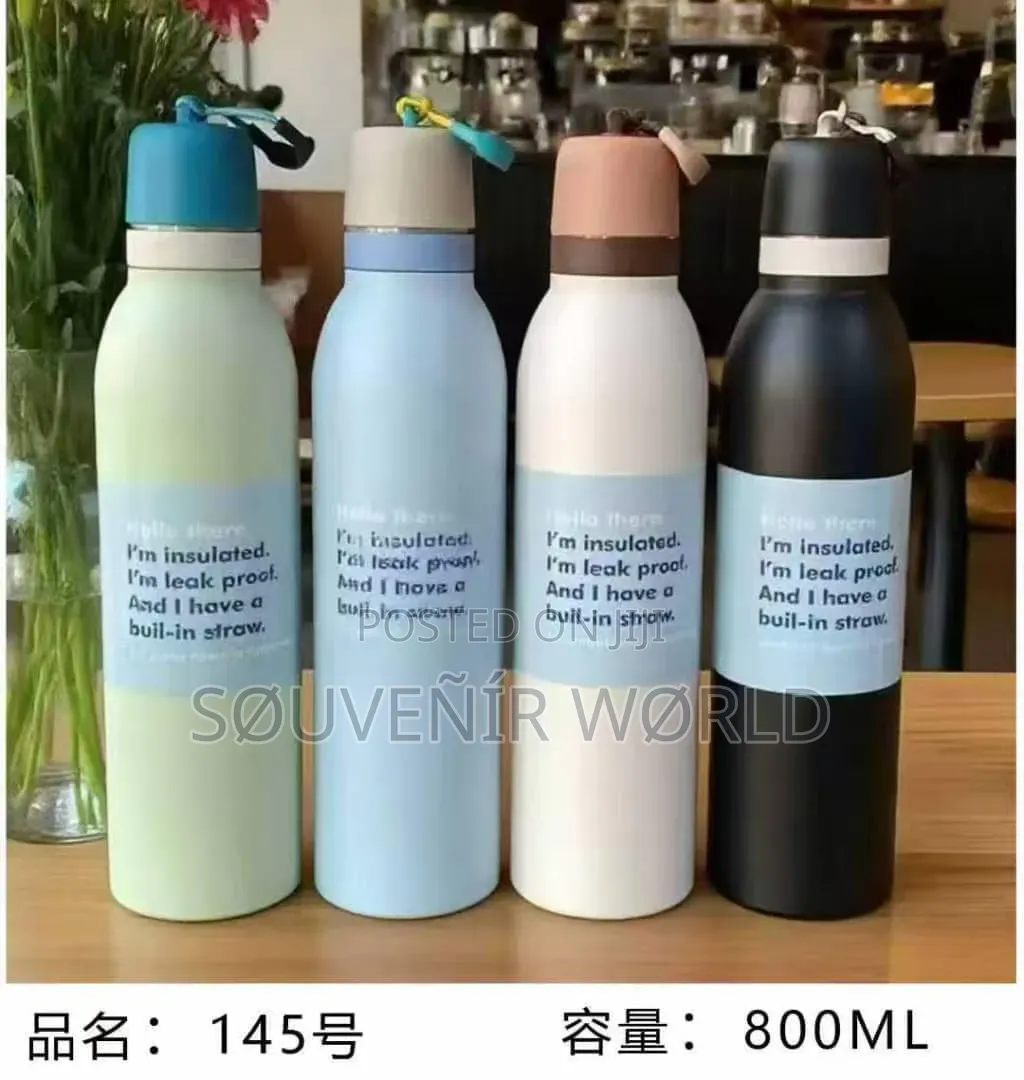 Stainless Steel Ring Water Bottle 800mls