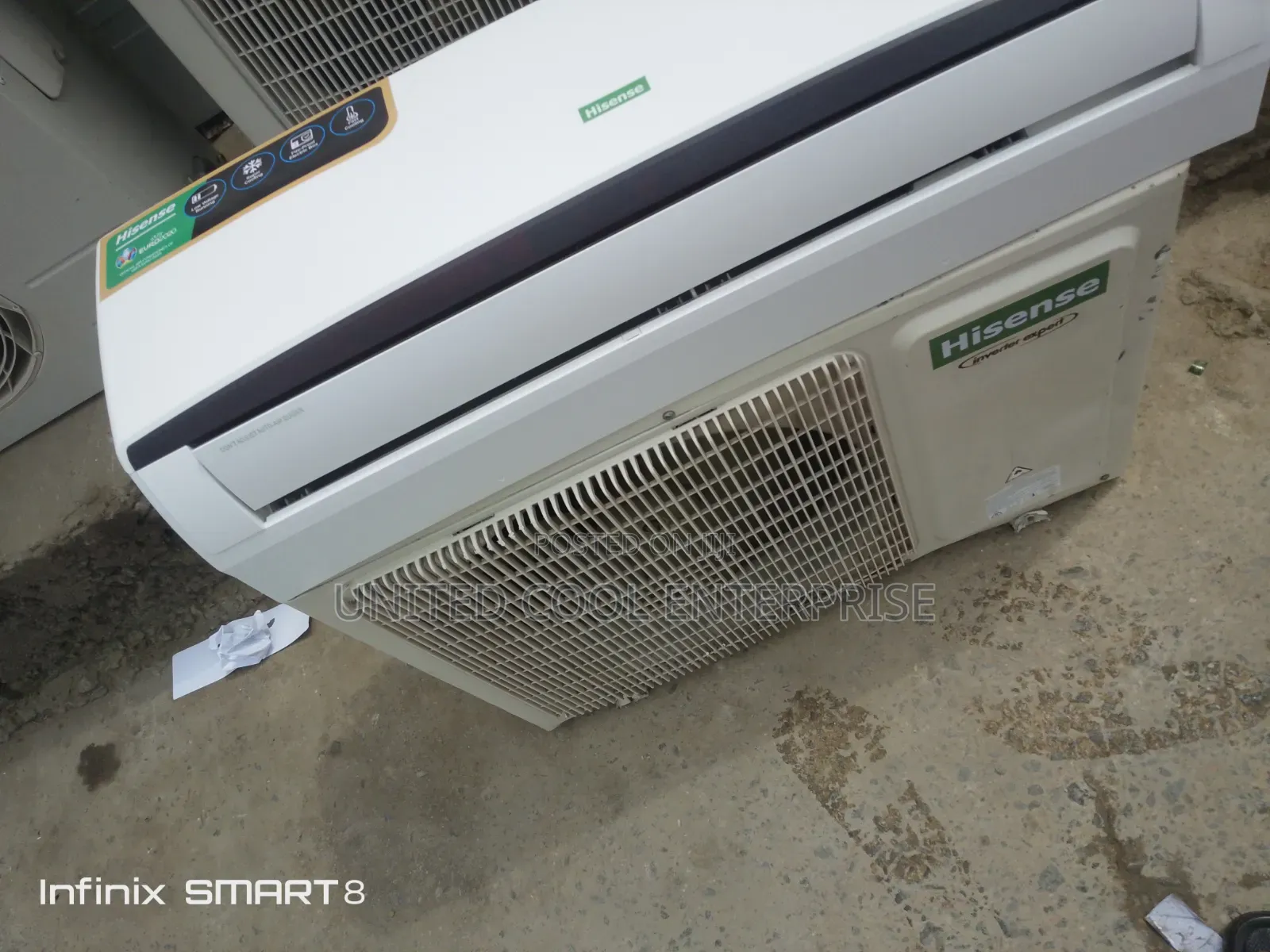Uk Used 1.5hp Hisense Split Unit Airconditioner