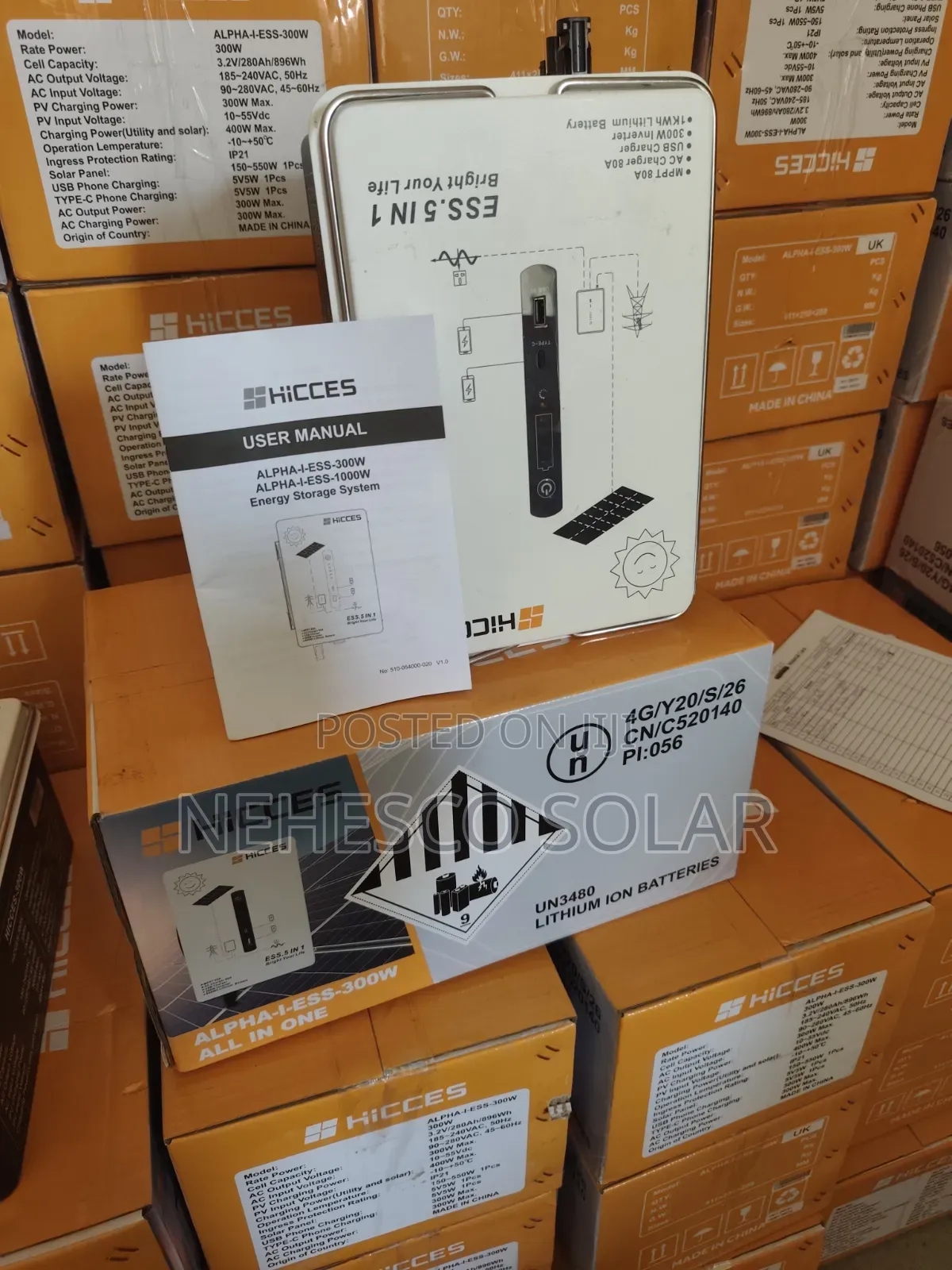 2Kwh Lithium Solar Generator – HICCES 1000W