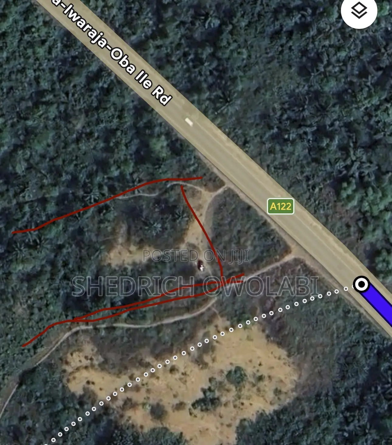 15 Plots of Land for Sell Facing Akure-Ilesha Expressway.