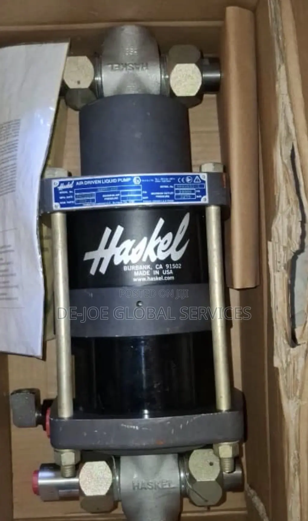 Haskel Air-Driven High-Pressure Liquid Pump